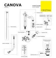 RECAMBIOS MEZCLADOR BIMANDO LAVABO CANOVA CRISTINA